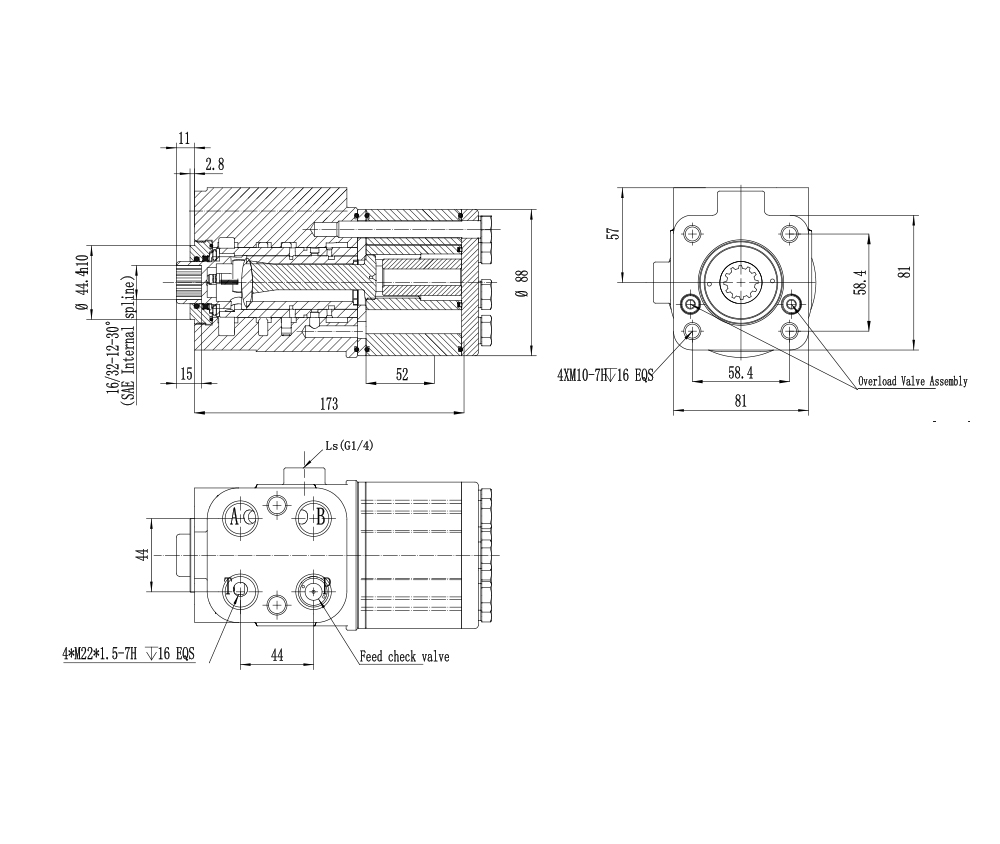 TLF-E800 800 ml/varv 60 L/min Styrenhet drawing image