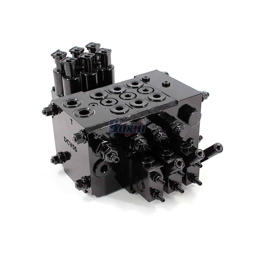 DCV55 Elektrohydraulisk 3 ventilsektioner Sektionsstyrvventil image