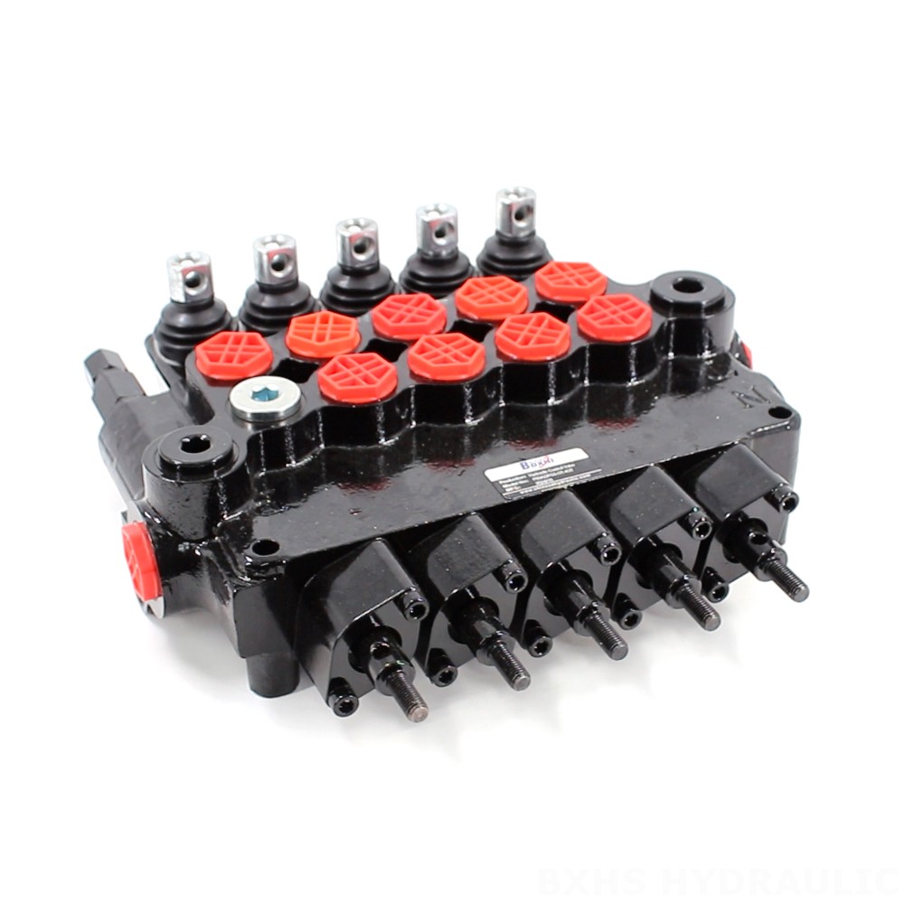 P80AZ Hydraulisk och manuell 5 spolar Utväxlingskontrollventil image