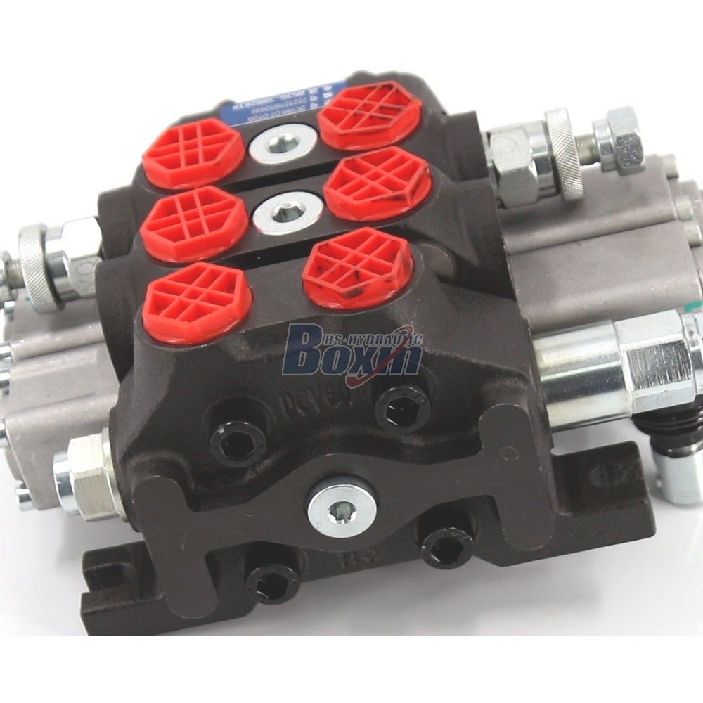 DCV60-FZJ Series Hydraulic Directional Control Valve 2 Spool Sectional Valve detail image