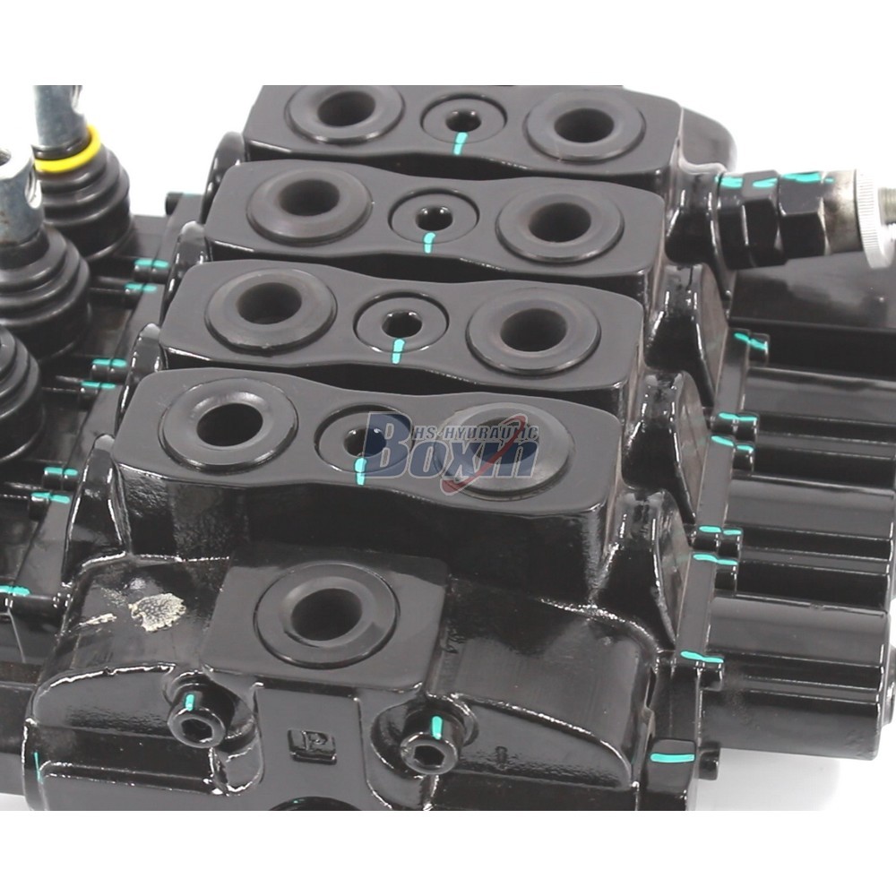 OEM and Custom SD8-OTAMW Manual 4 Spool Sectional Directional Valve with Private Label Services detail image