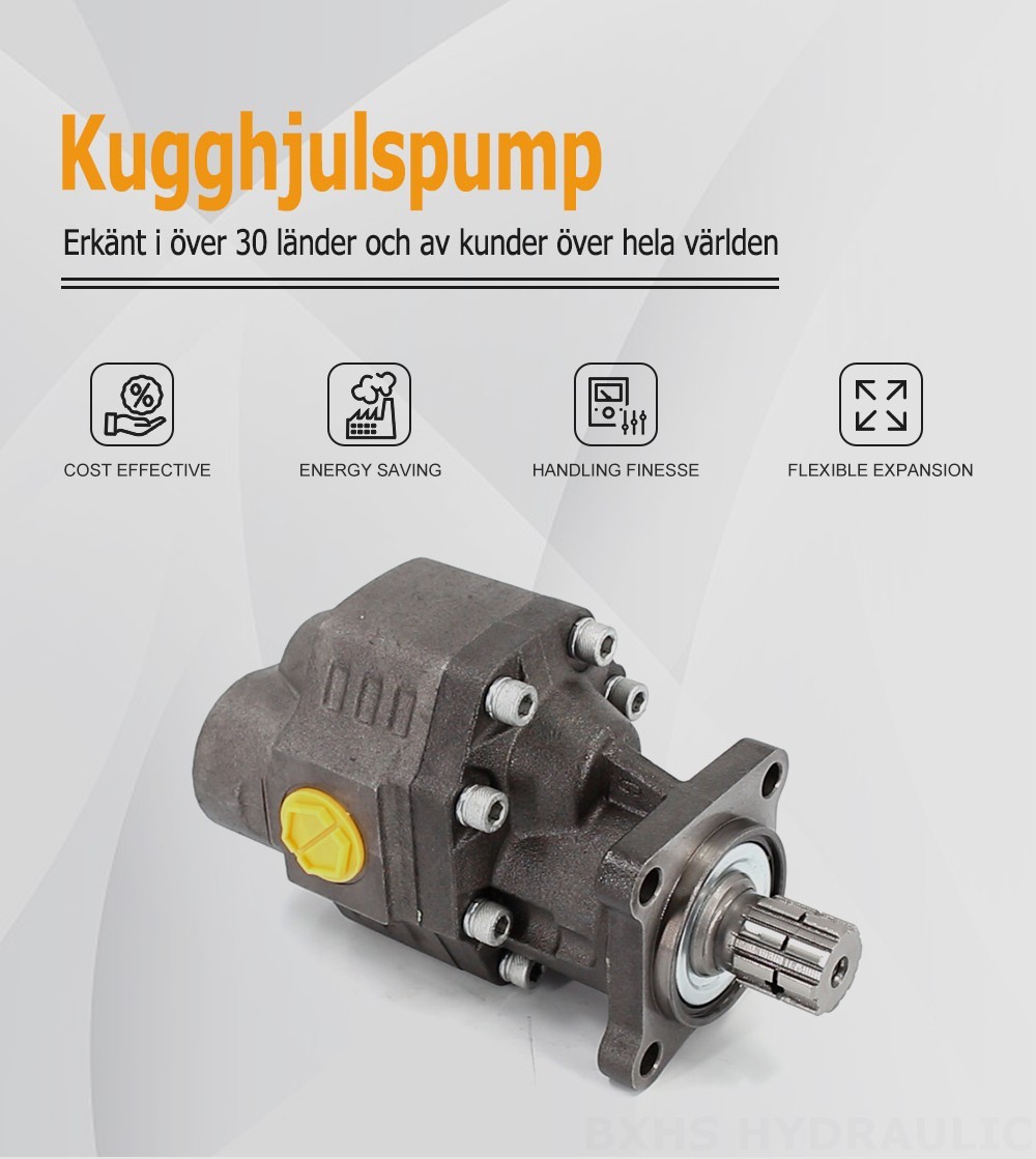 CBHW-ISO-100-Y 100 cm³/varv 22 MPa (3190 psi) Hydraulisk kugghjulspump