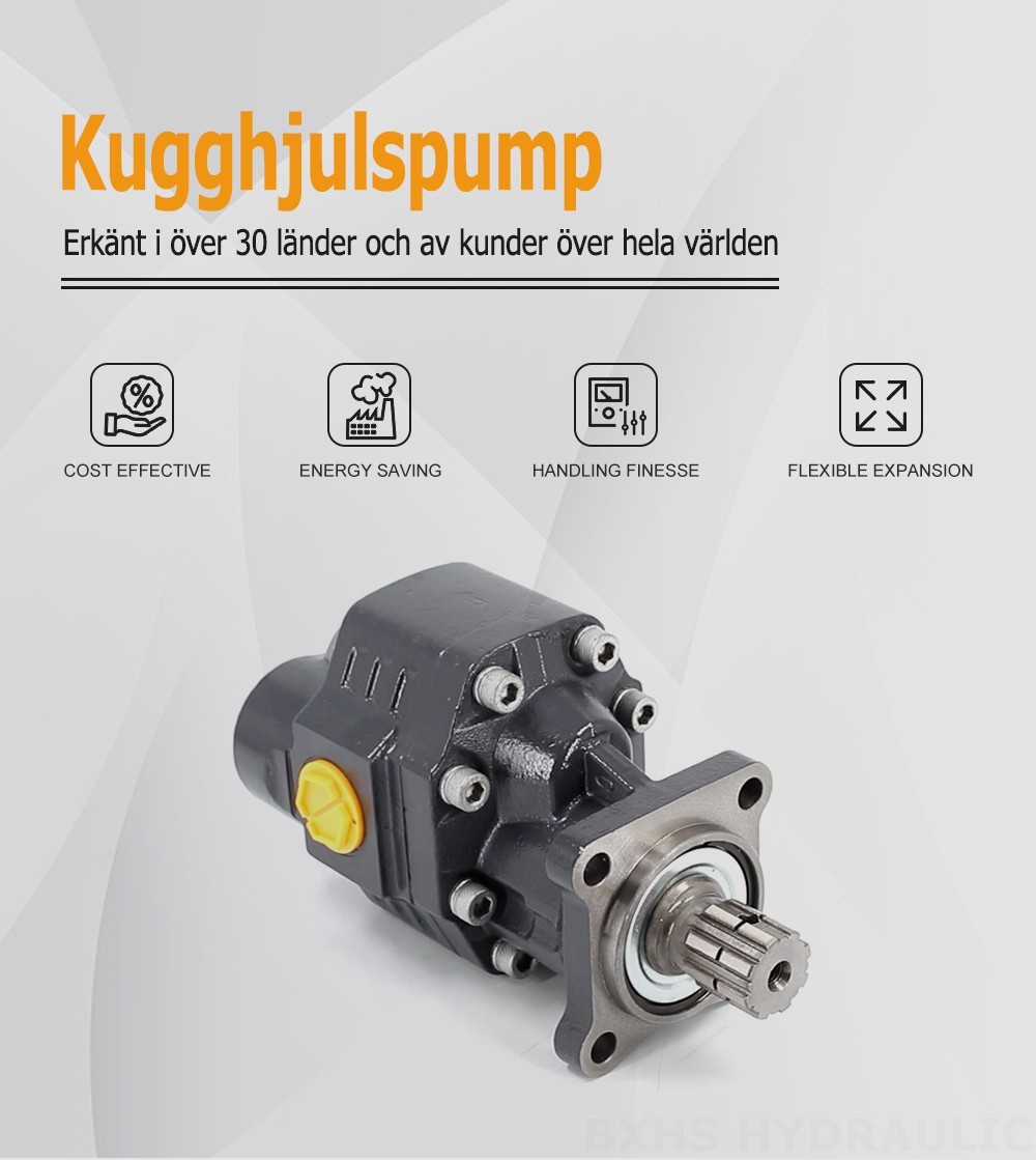 CBHW-ISO-80-H 80 cm³/varv 22 MPa (3190 psi) Hydraulisk kugghjulspump