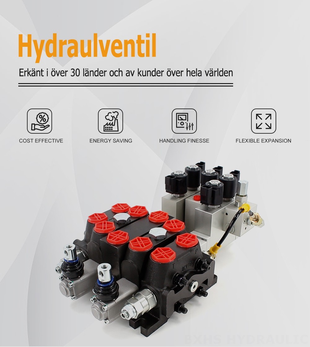 DCV100-OT-J-OT Elektrohydraulisk 3 spolar Sektionsstyrvventil
