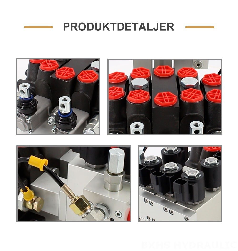 DCV100-OT-J-OT Elektrohydraulisk 3 spolar Sektionsstyrvventil