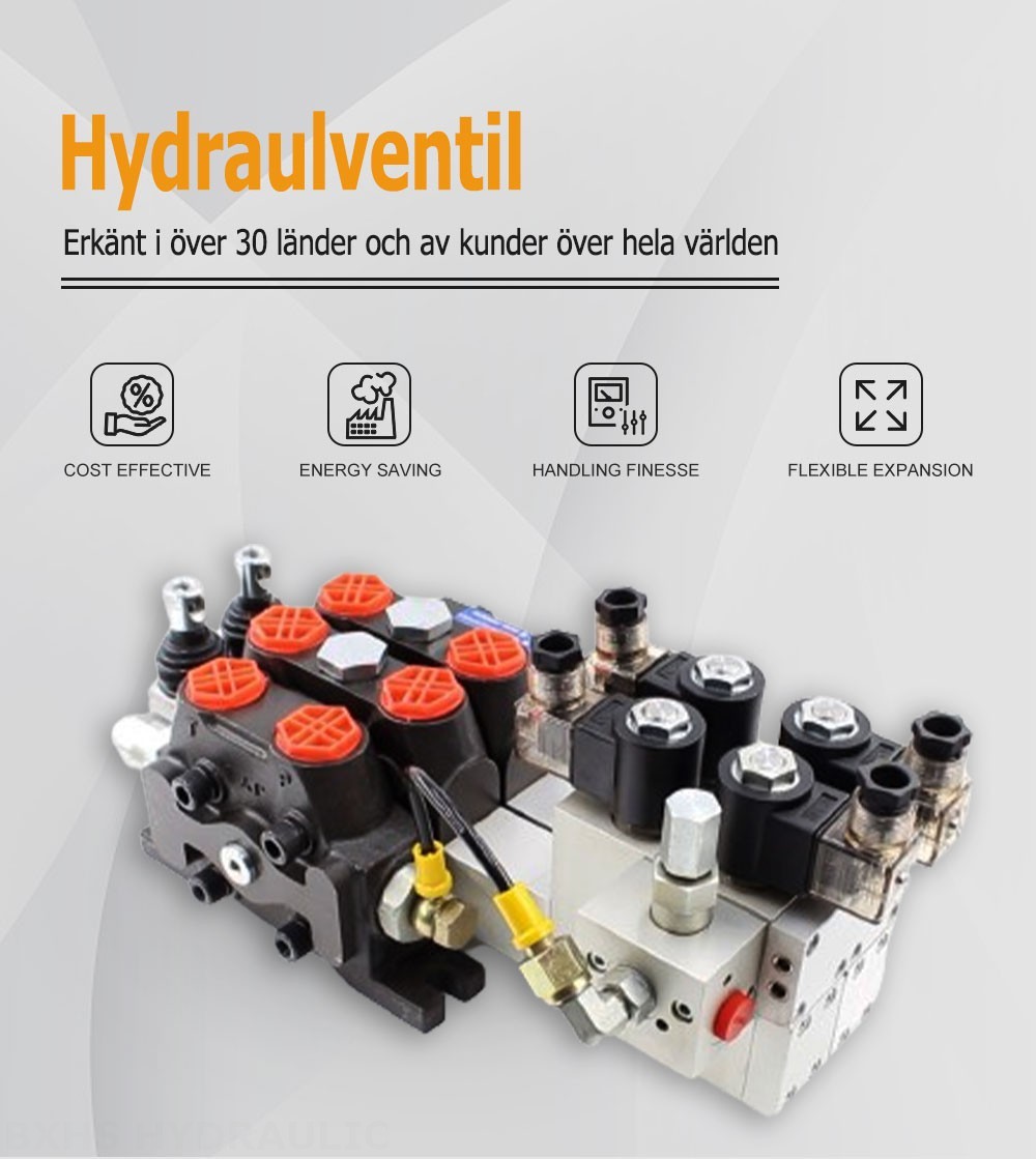 DCV100 Elektrohydraulisk 2 spolar Sektionsstyrvventil