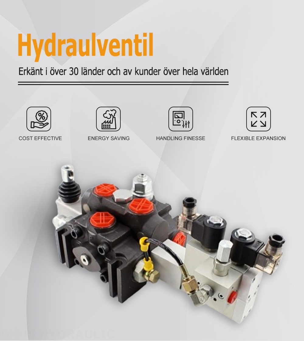 DCV200 Elektrohydraulisk 1 spole Sektionsstyrvventil