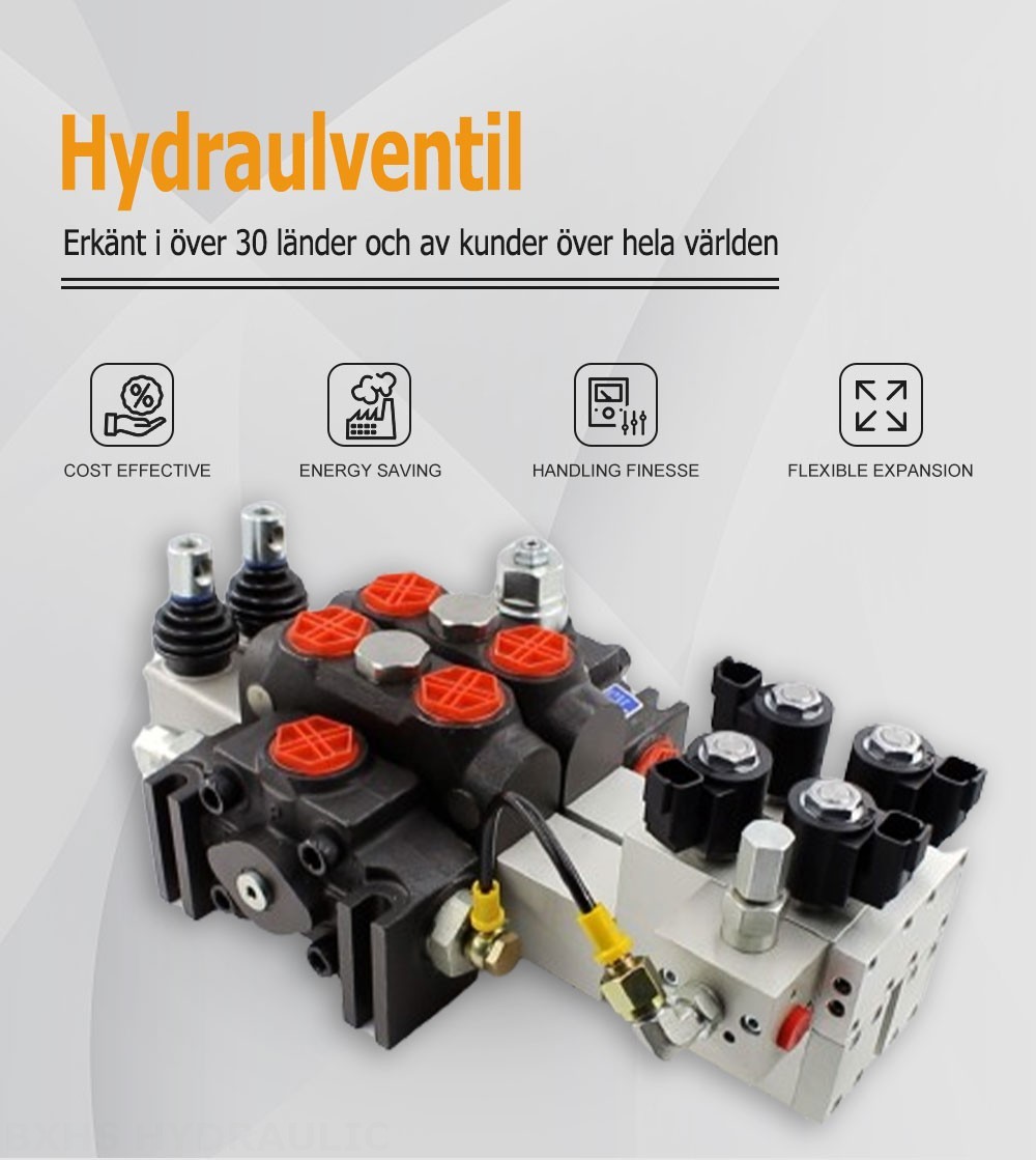 DCV200 Elektrohydraulisk 2 spolar Sektionsstyrvventil