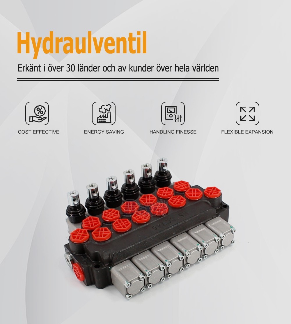 Direct Factory Wholesale DCV40 Manual 6 Spool Directional Valve