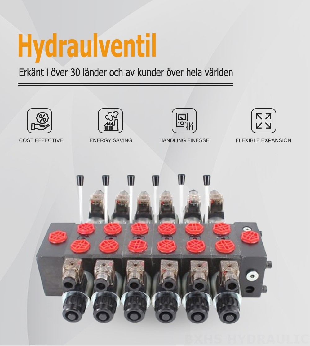 DCV58 Solenoid 6 spolar Sektionsstyrvventil