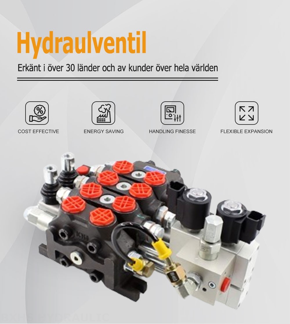 DCV60 Elektrohydraulisk 2 spolar Sektionsstyrvventil