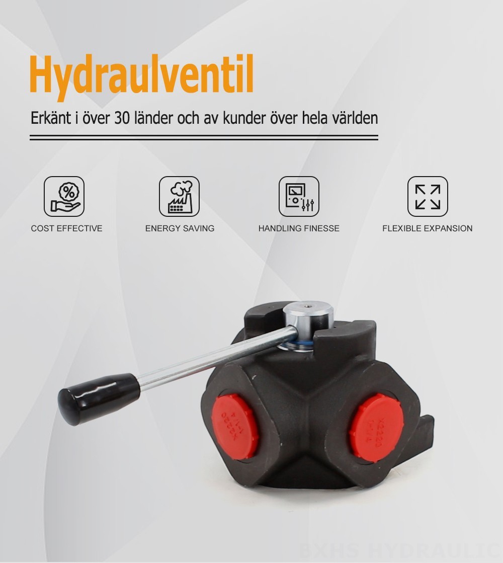 DH30 Manuell 1 spole Flödesomkopplingsventil