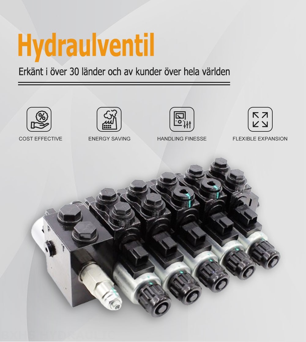 HDCF50 Solenoid 5 spolar Solenoidstyrventil