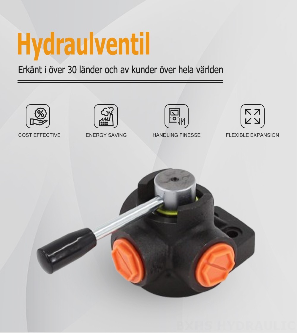 HSDV33 Manuell 1 spole Flödesomkopplingsventil