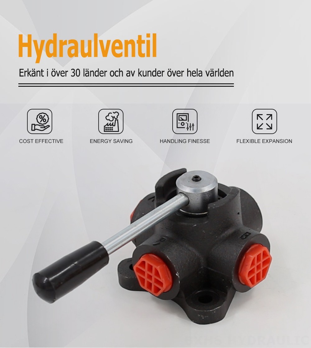 HSDV34 Manuell 1 spole Flödesomkopplingsventil
