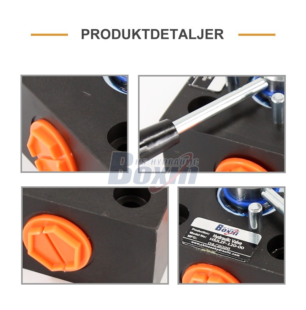 HSJLZF-120 Series Monoblock Directional Control Valve 1 Spool Manual Type