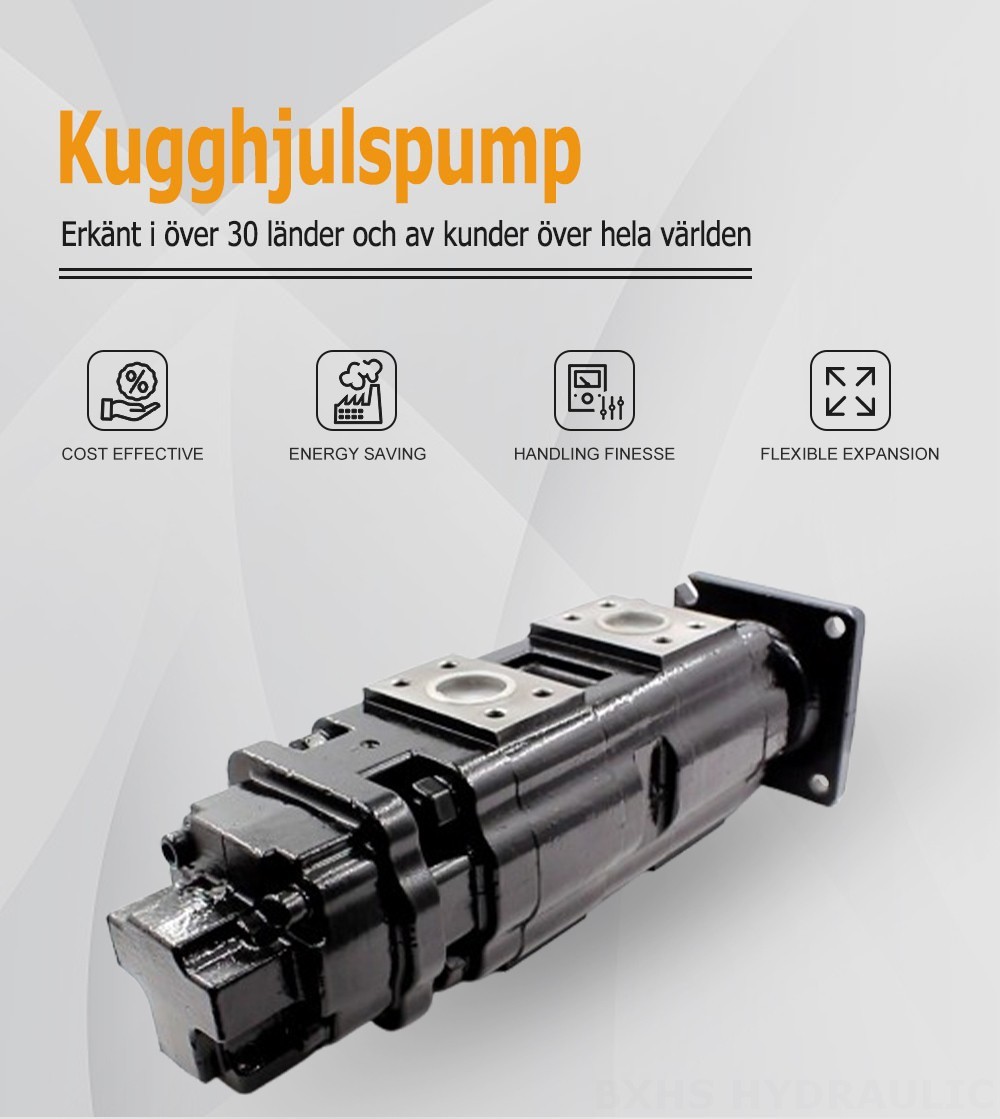 JHP2080-2080-1016 80 cm³/varv Hydraulisk kugghjulspump