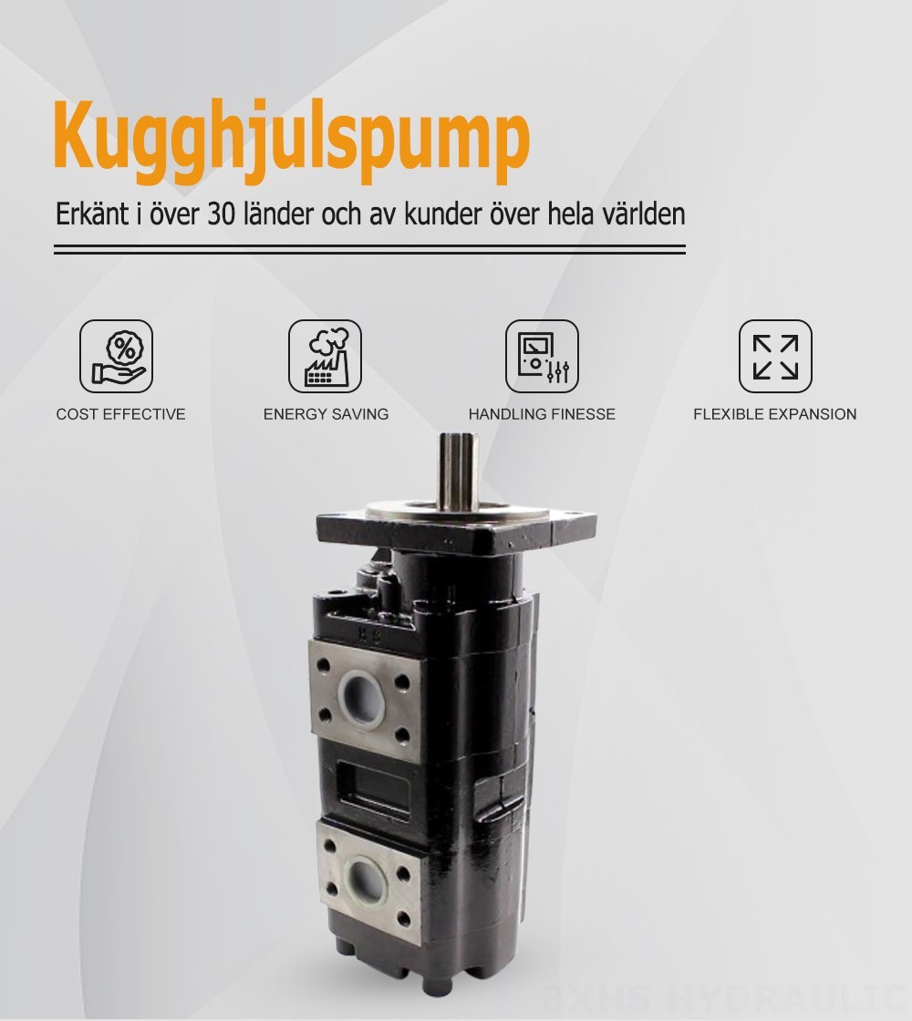 JHP2080-2080 80 cm³/varv Hydraulisk kugghjulspump
