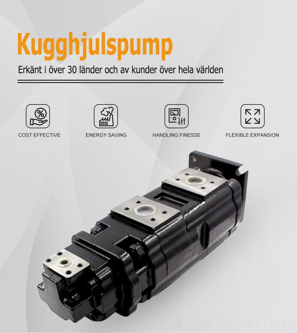 JHP2100-2080-1016 100 cm³/varv Hydraulisk kugghjulspump