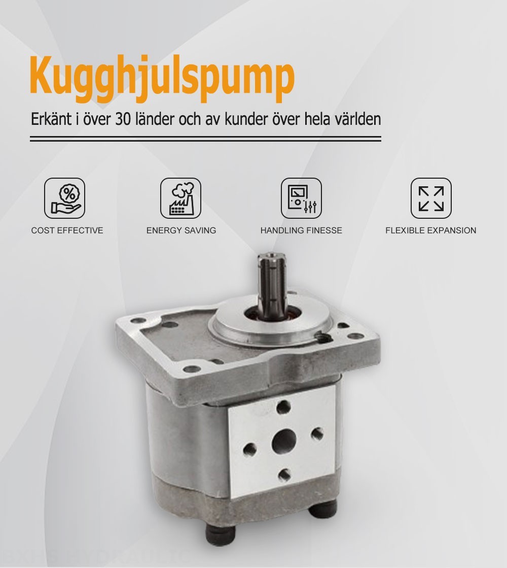 NSH-10 10 cm³/varv Hydraulisk kugghjulspump