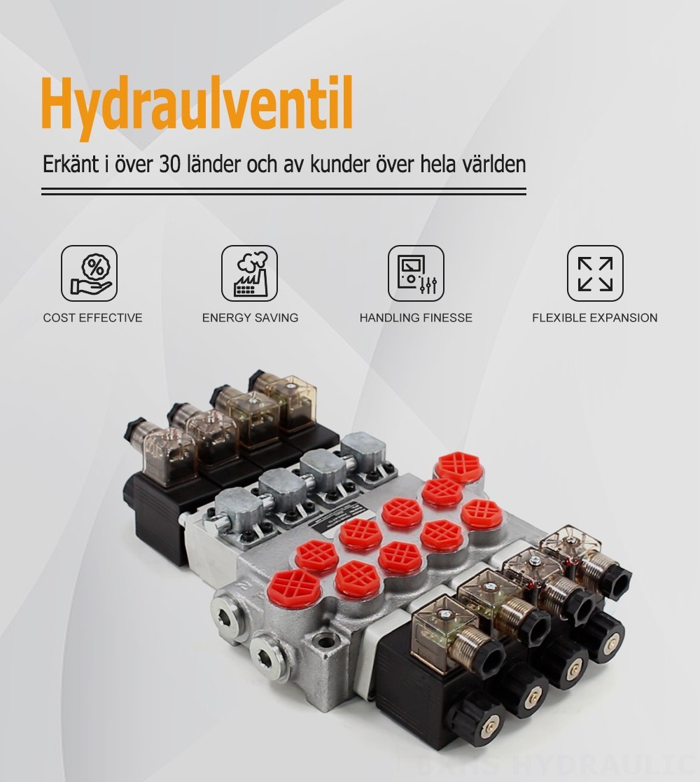 P40-DS Solenoid 4 spolar Monoblockriktningsventil