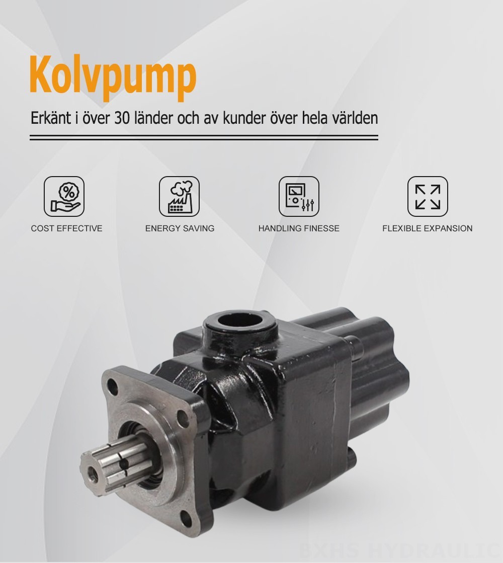 P6-40 40 cm³/varv Hydraulisk kolvpump
