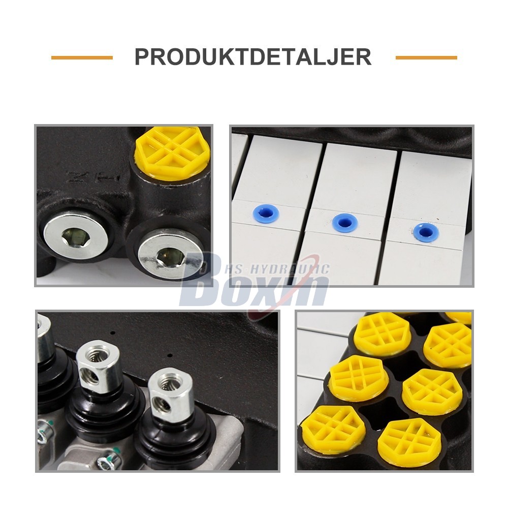 P80Q-G-4OT Pneumatic 4 Spool Monoblock Directional Valve