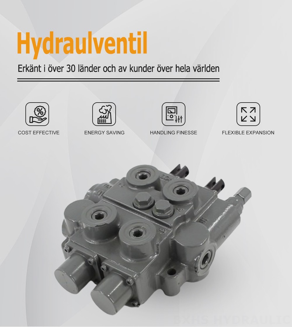 RD5200-H Manuell 2 spolar Hydraulisk styrventil