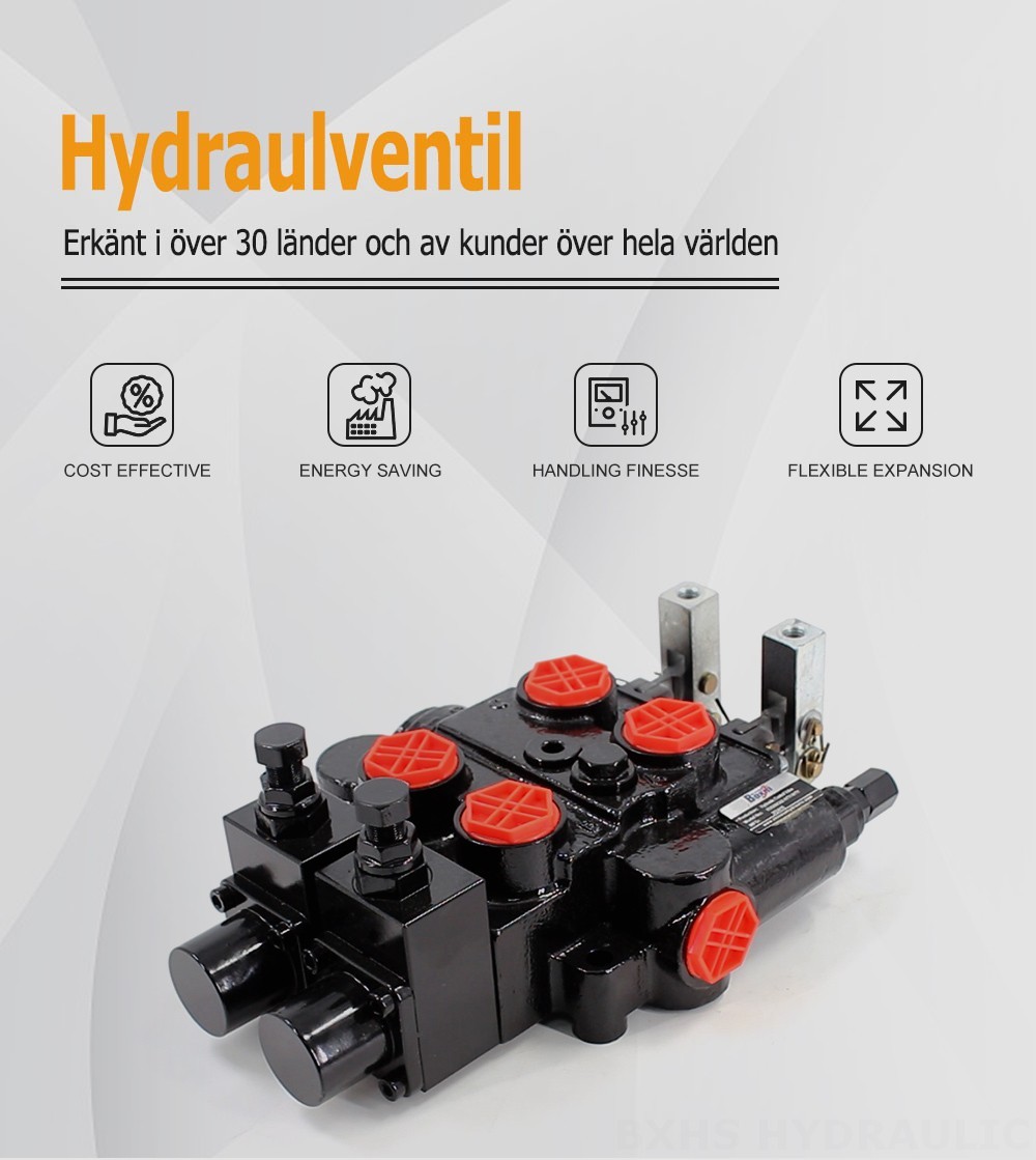 RD5200-OU2 Manuell 2 spolar Hydraulisk styrventil