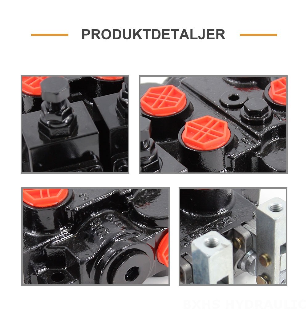 RD5200-OU2 Manuell 2 spolar Hydraulisk styrventil