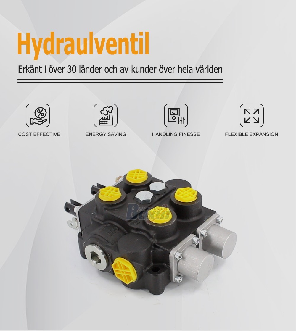 Durable RD5200NPT-2OT 2 Spool Hydraulic Control Valve for Construction Equipment