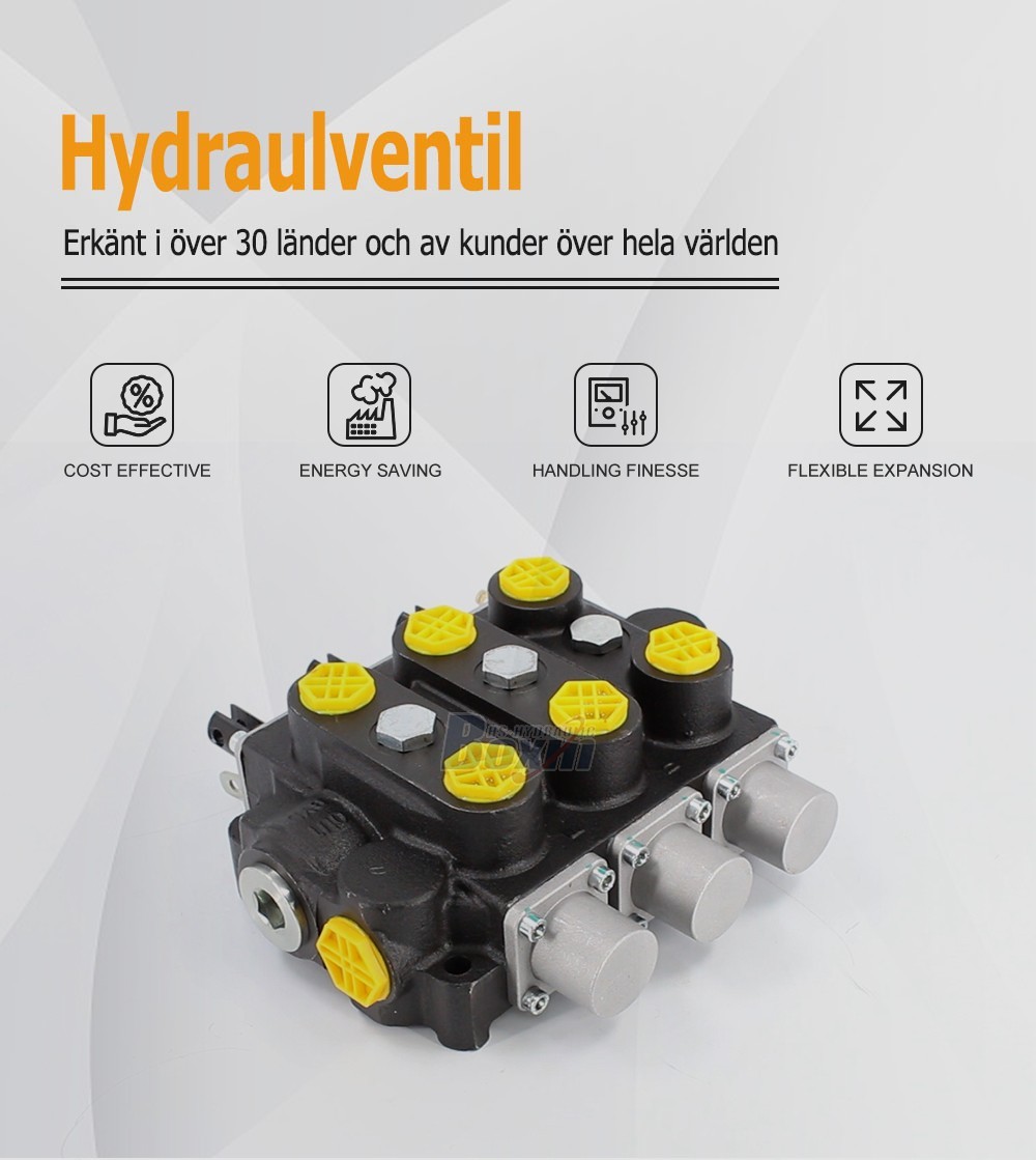 Durable RD5300NPT-3OT 3 Spool Manual Hydraulic Control Valve Supply