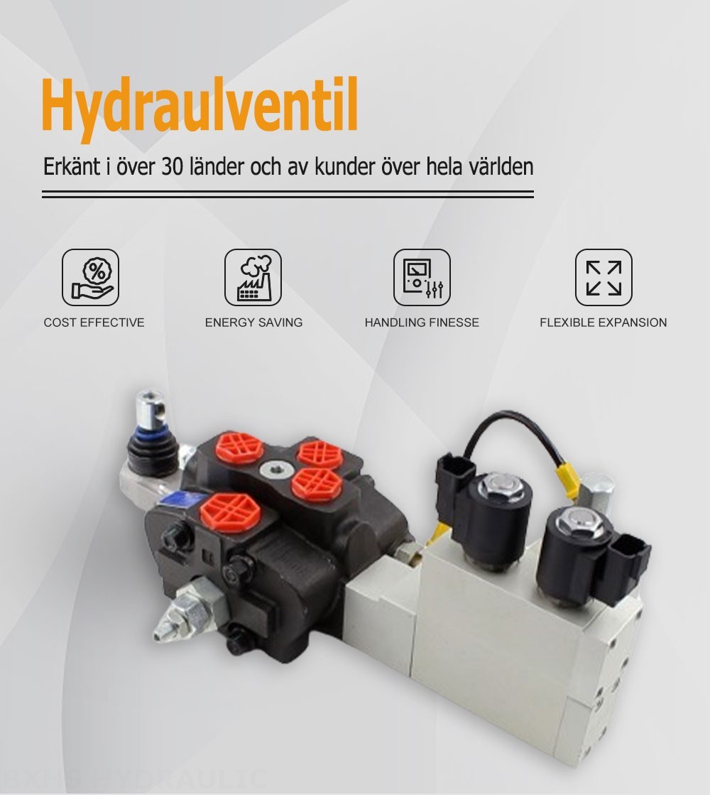 SD8 Elektrohydraulisk 1 spole Sektionsstyrvventil