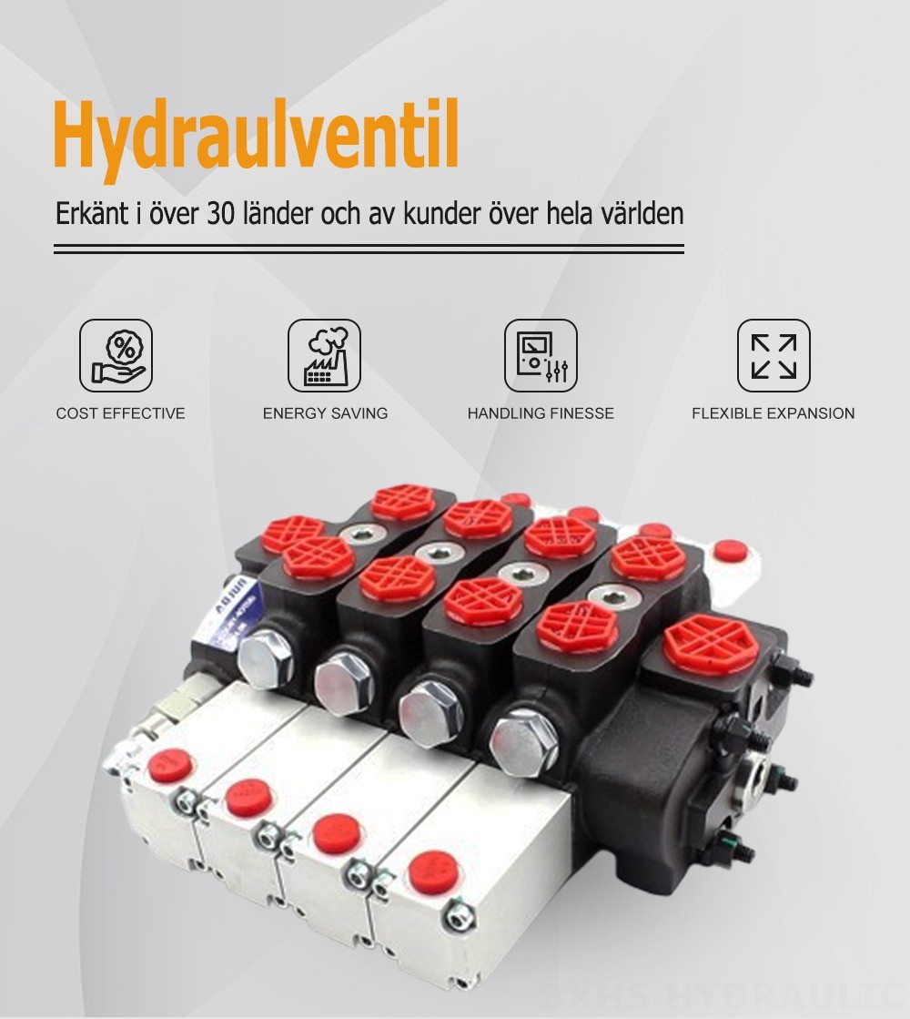 SD8 Hydraulisk 4 spolar Sektionsstyrvventil