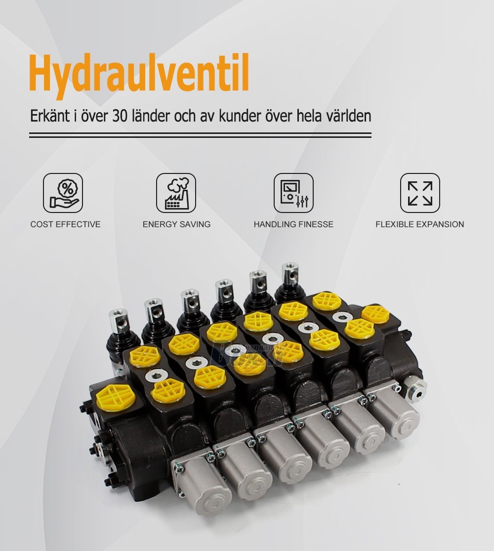 SD8 Series 6 Spool Hydraulic Sectional Control Valve