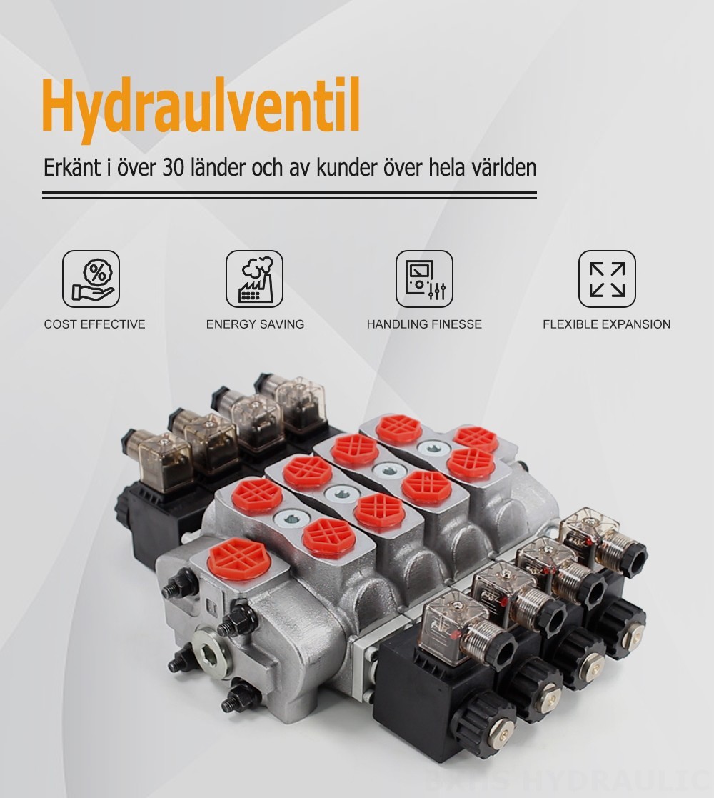 SD8 Solenoid 4 spolar Sektionsstyrvventil