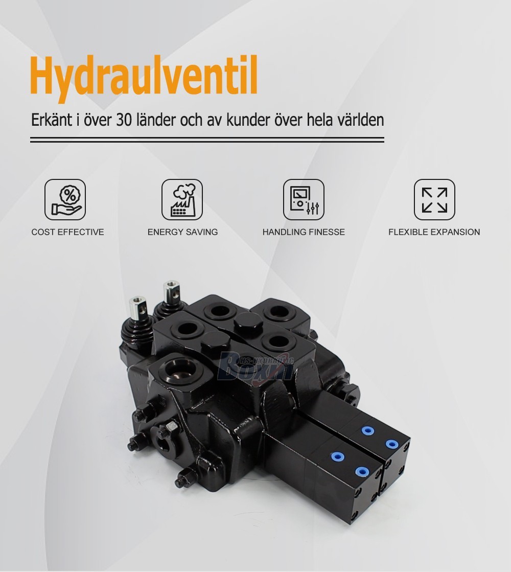 Reliable SDS180Q Pneumatic Manual 2 Spool Valve for Construction Machinery