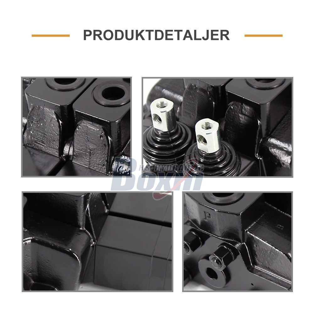 Reliable SDS180Q Pneumatic Manual 2 Spool Valve for Construction Machinery