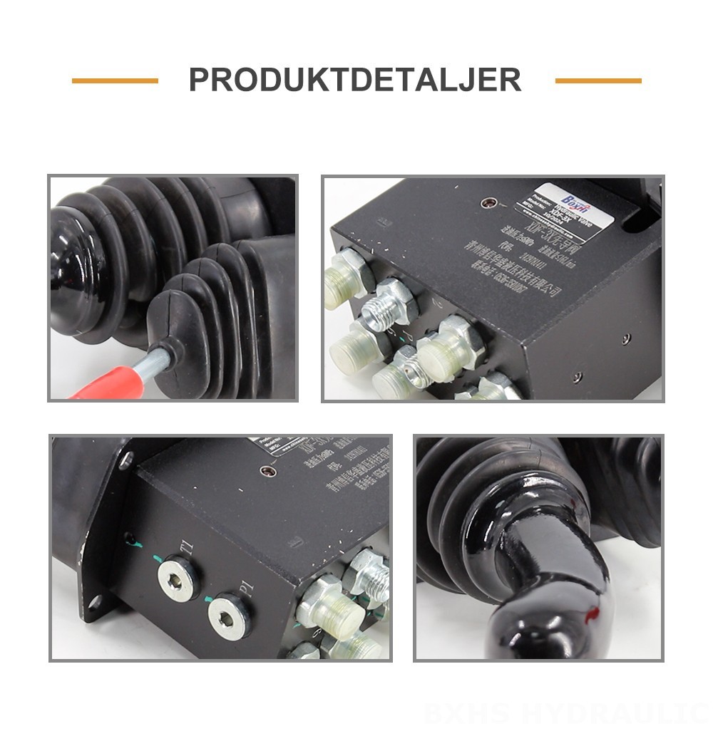 XDF-3X Hydraulisk och manuell 2 spolar Hydraulisk Joystick