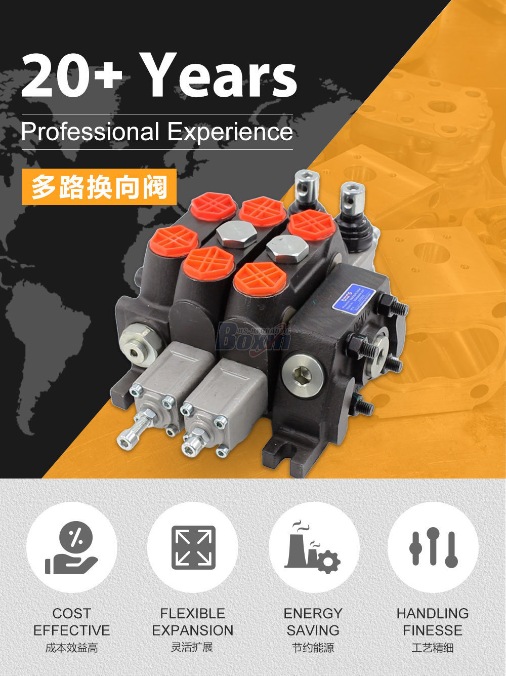 DCV100 2-Spool Sectional Directional Valve | Manufacturer & Global Supplier