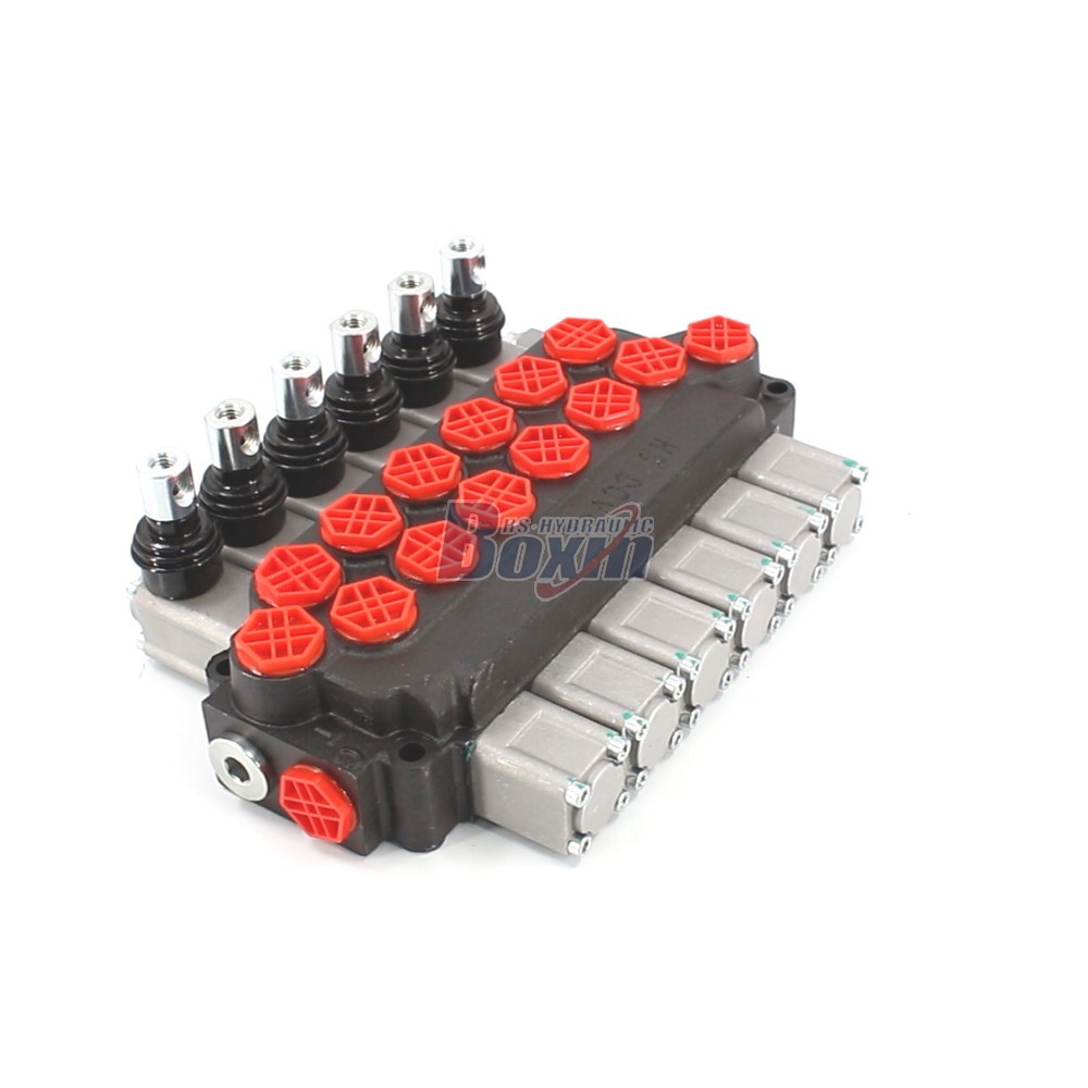 Bulk Supply DCV40 Manual 6 Spool Monoblock Hydraulic Valve cover photo