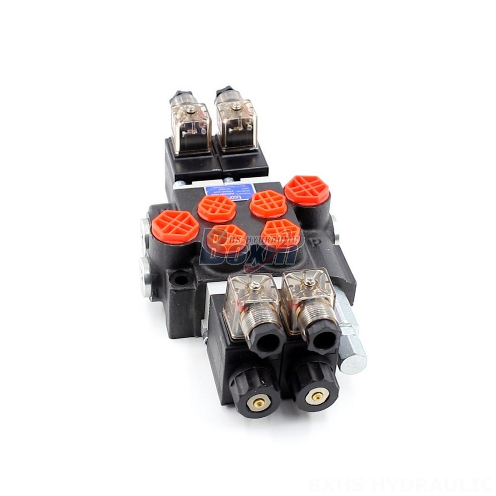 P40 Solenoid 2 Spool Monoblock Directional Valve Manufacturing main image