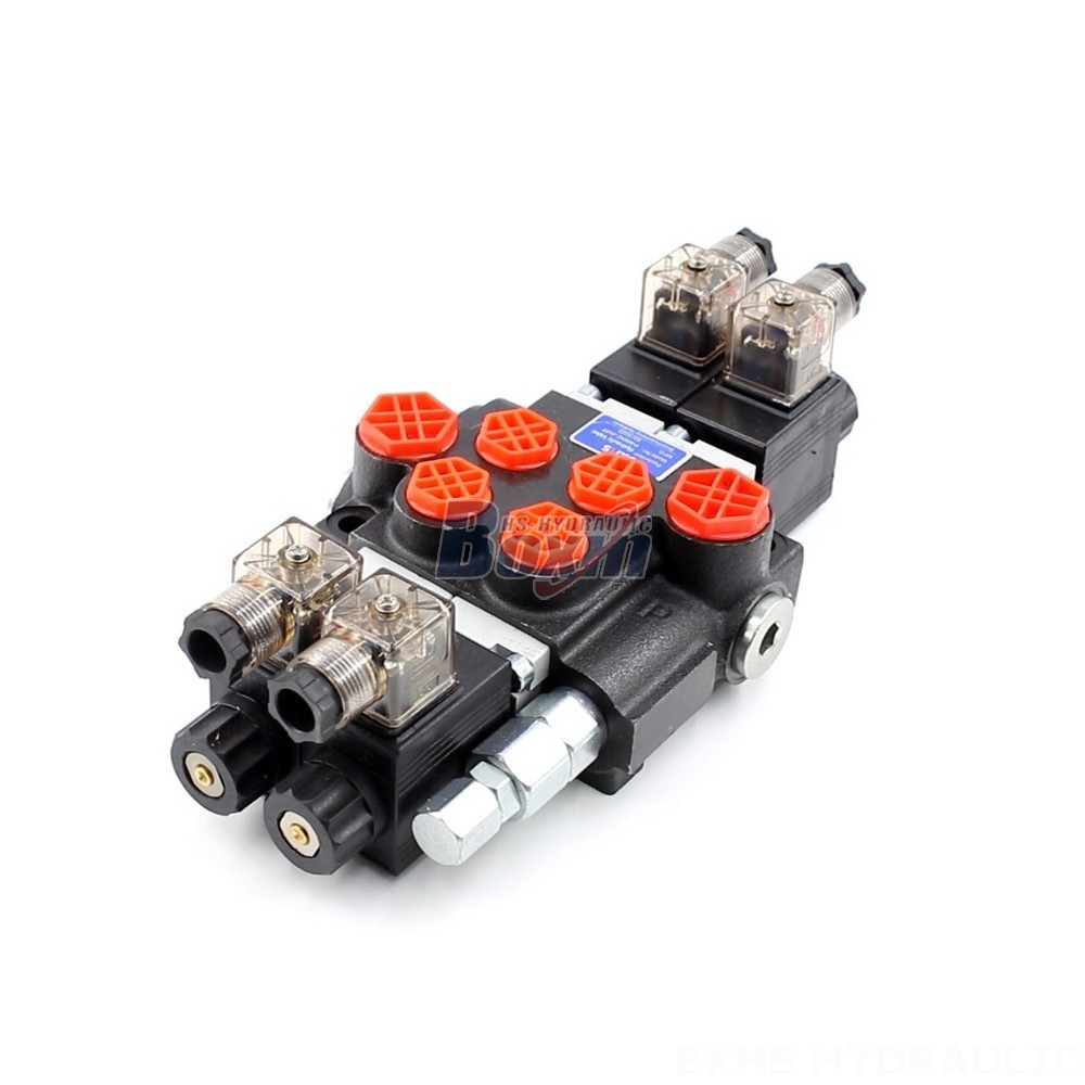 P40 Solenoid 2 Spool Monoblock Directional Valve Manufacturing main image