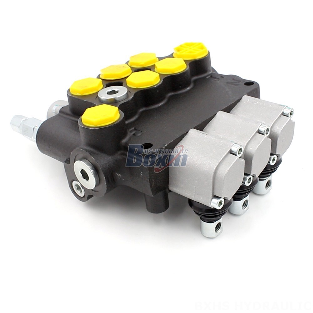 Manual 3 Spool Monoblock Directional Valve | P80-G12-G34-AT-2OT main image