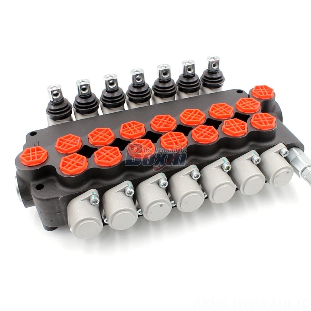 7-Spool Manual Hydraulic Valve P80-G34-7OT | Manufacturer & Global Supplier main image