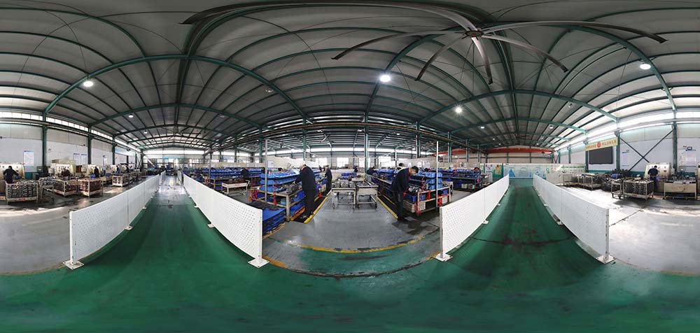 360° panoramavy av Boxinhuasheng Hydraulics fabrik
