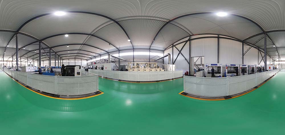 360° panoramavy av Boxinhuasheng Hydraulics fabrik